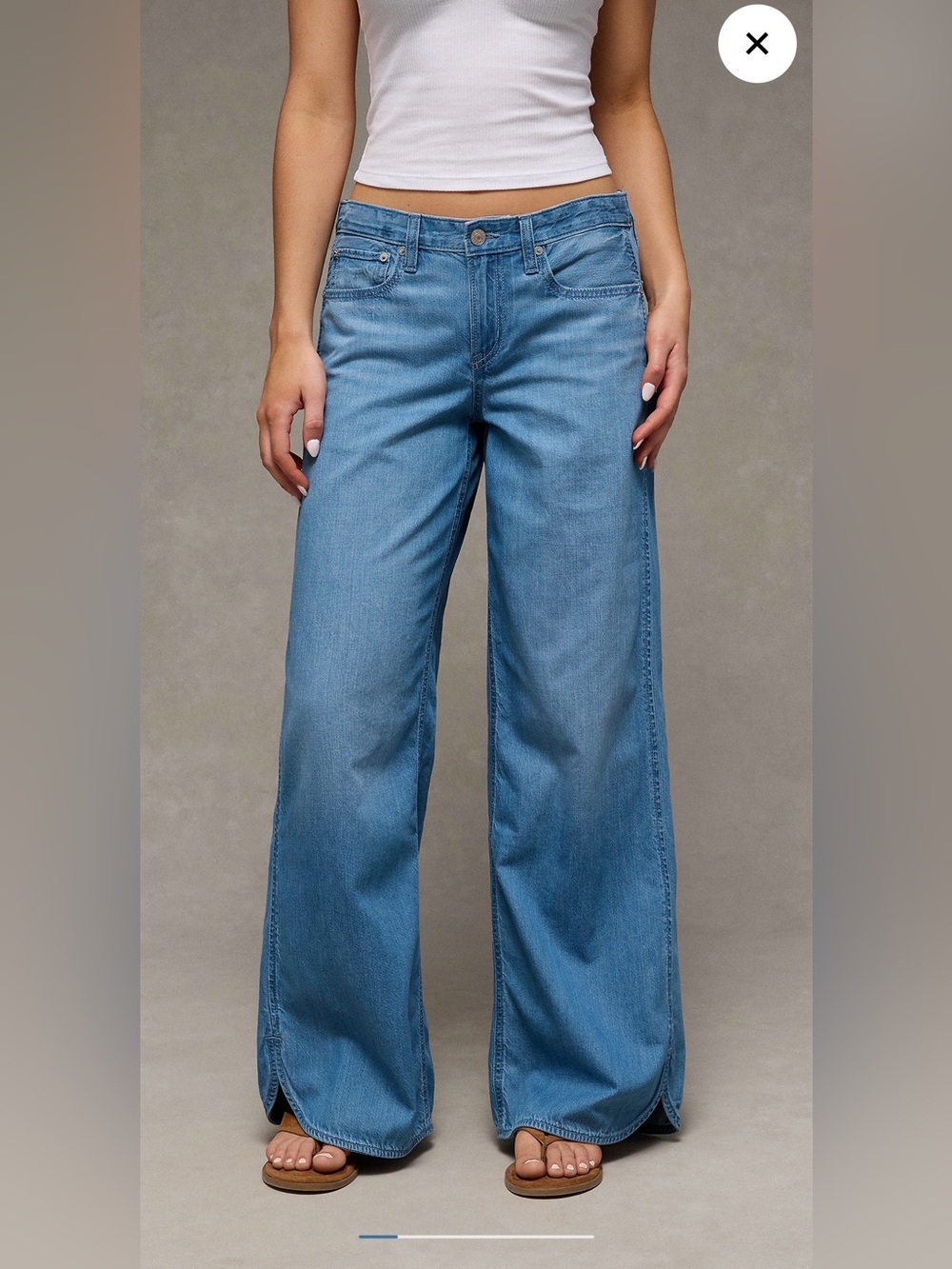 Low rise beachy baggy Jeans by American Eagle